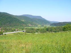 Vue sur la vallée de la Lièpvrette.