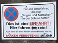 Schild in der Poststraße