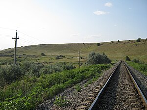 Место где должен находиться остановочный пункт Крутые Пески в городе Светлограде