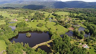 Landscape of Plateau des Mille Étangs