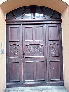 Art Nouveau entrance door