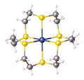 Structure of [Ag(18-ane-S6)]2+. The Ag-S distances are 2.62 Å.