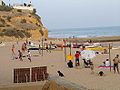 Pau da Bandeira bluff to the eastern end of Praia dos Pescadores