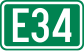 Cartouche signalétique représentant la E34