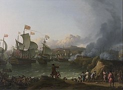 The Battle of Vigo by Ludolf Bakhuizen, 1702