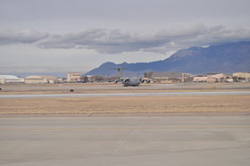 Boeing C-17 Globemaster III sur la base en 2015.