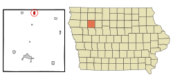 Location of Sioux Rapids, Iowa