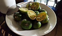 Calamansi, a ubiquitous part of traditional dipping sauces and condiments in Philippine cuisine