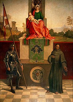 Giorgione, La Madone et l'Enfant entre saint François et saint Libéral (Madone de Castelfranco), v. 1503.