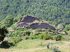 Die Burgruine Castell de la Miana