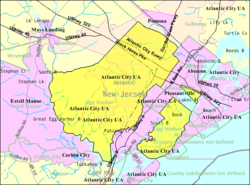 Census Bureau map of Egg Harbor Township, New Jersey