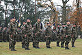 Cérémonie de la création du battle group richelieu du 2e régiment d'infanterie de marine avant son départ en Afghanistan.