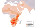 Aire de répartition du Guépard