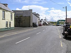 R252 road through the village