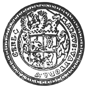 Heraldic seal of Marcu Cercel as claimant Prince of Moldavia