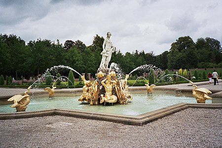 Fountain at Het Loo Palace in Apeldoorn, Netherlands