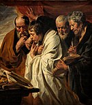 Jacob Jordaens, Four apostles. c. 1627.