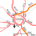 Carte de l'Autoroute A82