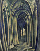 Robert Delaunay, 1909–10, Saint-Séverin No. 3, óleo sobre tela, 114,1 × 88,6 cm, Museu Solomon R. Guggenheim