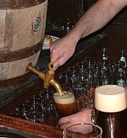 Schlenkerla Rauchbier, a smoked beer, straight from the cask