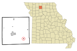 Location of Laredo, Missouri