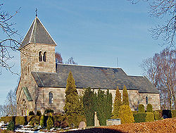 Hørup Church in Kjellerup