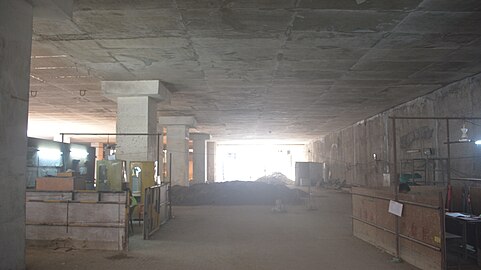 Concourse during construction