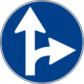 Drive straight or turn right