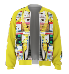 Yellow bomber jacket from the Veranda Mall clothing line.