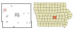 Location of Mingo, Iowa