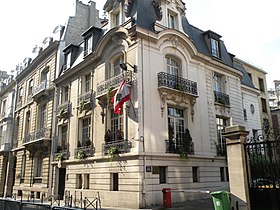 Vue de la mission diplomatique