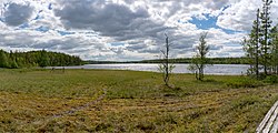 Lillsjön från norra sidan vid Lillsjöslåtterns naturreservat.