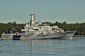 HMS Kullen (M74) Utanför Ornö juni 2015.