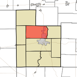 Location of Harrison Township in Fayette County