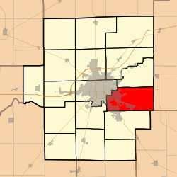 Location in Macon County