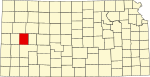 State map highlighting Scott County