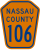 County Route 106 marker