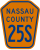 County Route 25S marker