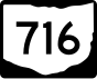 State Route 716 marker