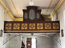 Prospekt der Orgel in der Wim