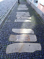 Ehemaliger Verlauf des Paukanals in der Rennbahn