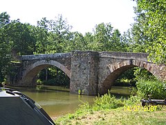 Aveyron river in Najac.