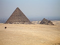 Face ouest de la pyramide de Mykérinos