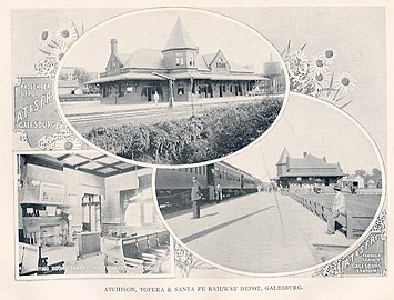 Postcard of the original station