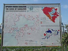 Siege of Sarajevo street map