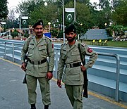 Punjab Rangers at the Wagah border.