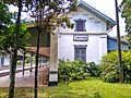 Side view of the station building