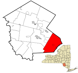 Location of Mamakating in Sullivan County, New York