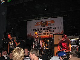 Left to right: Boros, Nick Diener, Jonathan Diener, and Collins in 2011