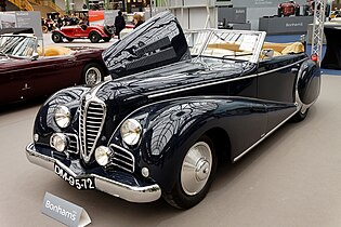 A Delahaye Type 135 M with a convertible body from Antem (1948)